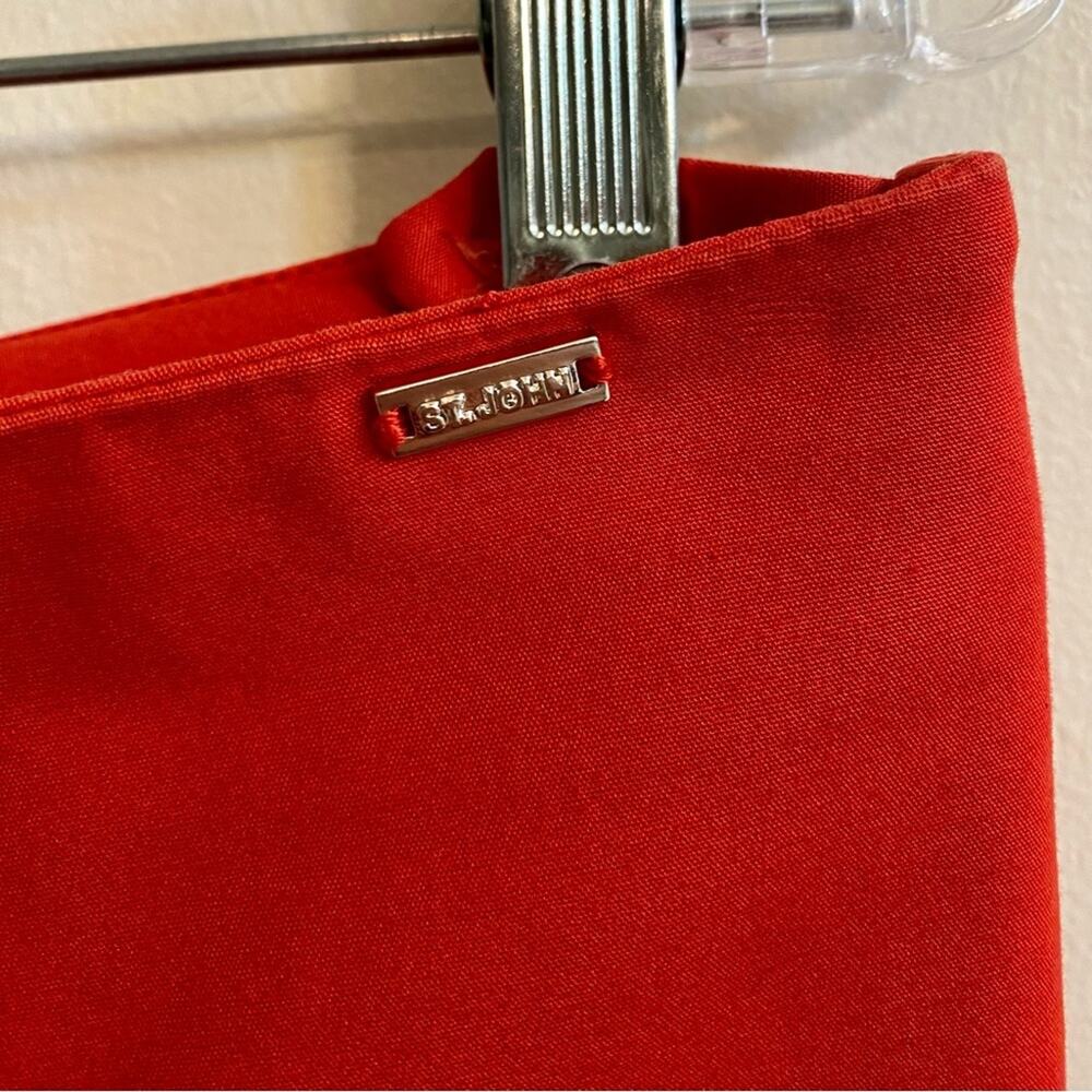 St. John Yellow Label Red Capri Pants High Waisted Women’s 10‎ Made in the USA - Picture 7 of 16